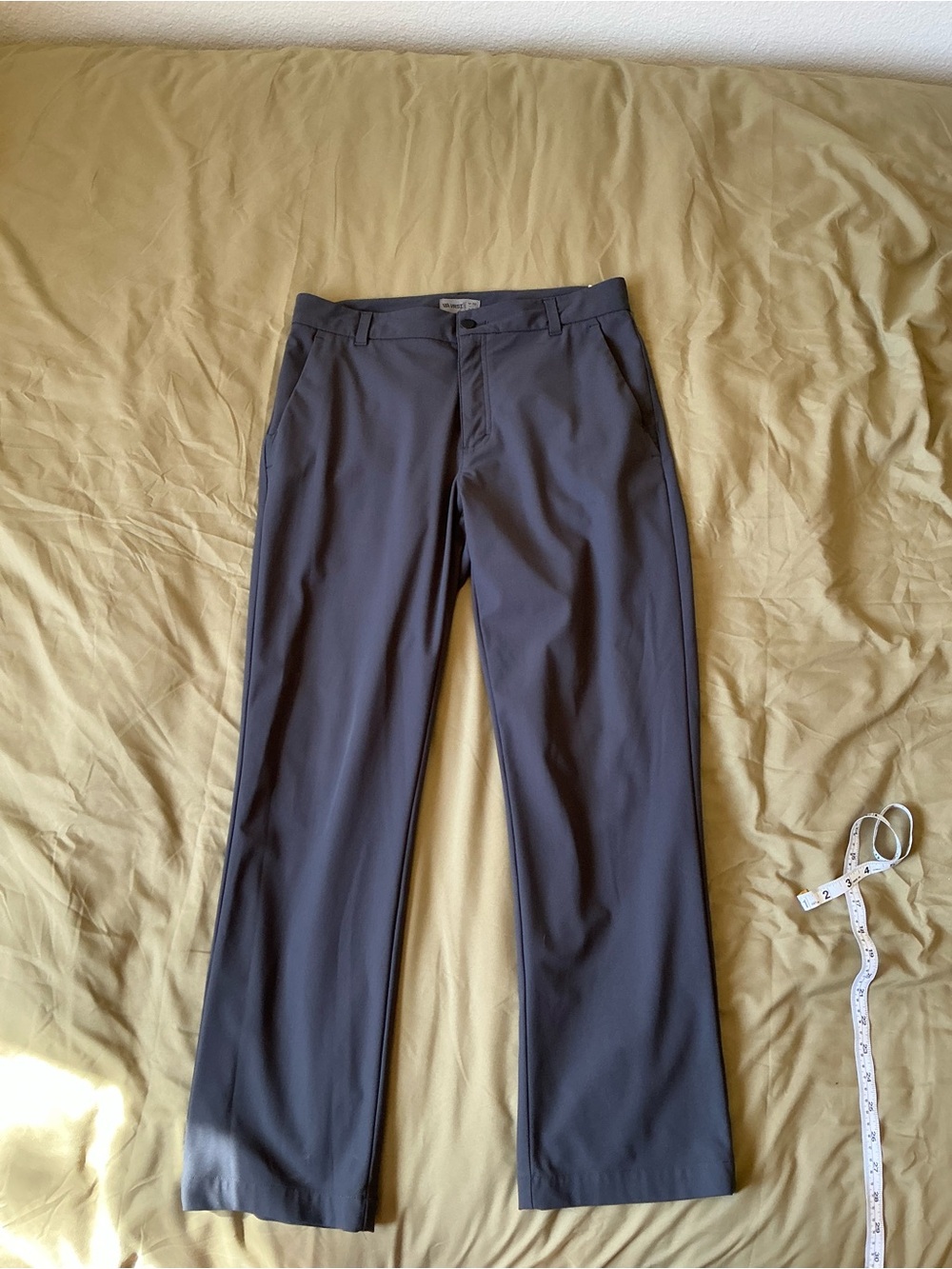 Men's Dark Gray Stretch Casual Pants